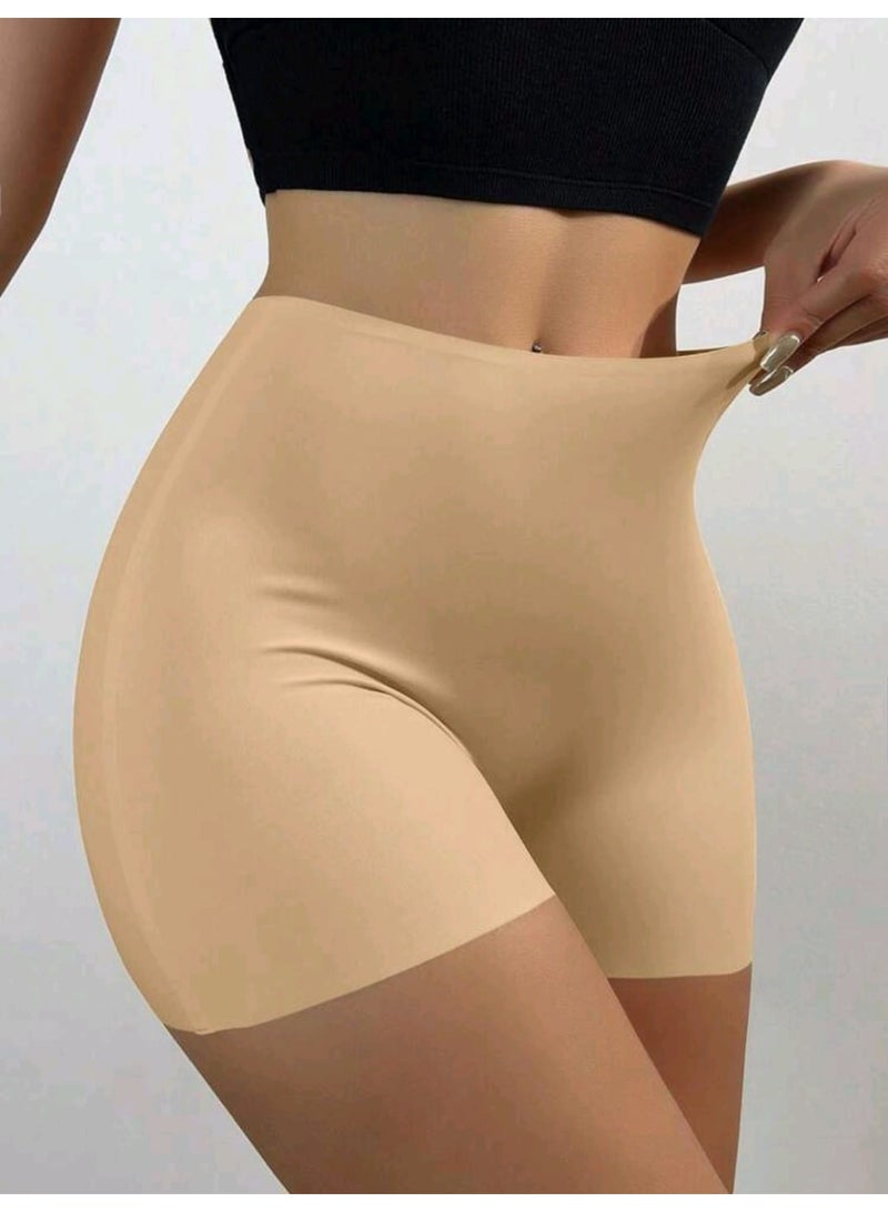 Shein Women's Seamless Chafing Shorts, Anti-Slip Mid-Waist Bike Shorts Pants - Image 1