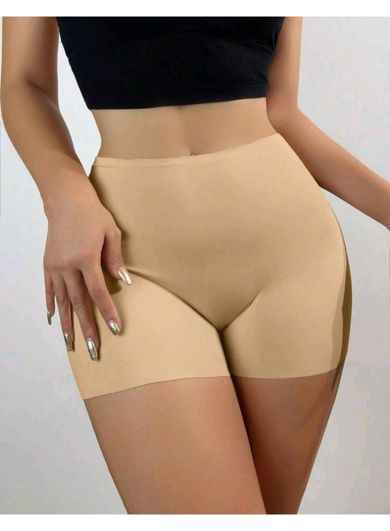 Shein Women's Seamless Chafing Shorts, Anti-Slip Mid-Waist Bike Shorts Pants - Image 4