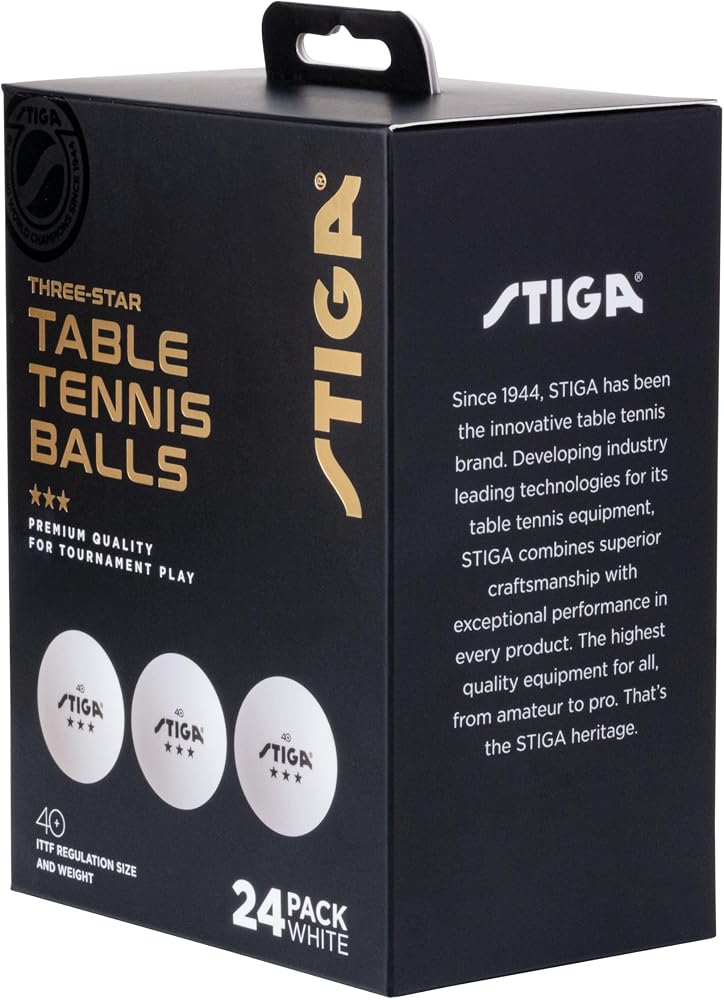 ستيجا كرات تنس الطاولة من ستيجا ذات الدرجة 3 (Stiga 3-Star Table Tennis Balls) - Image 2