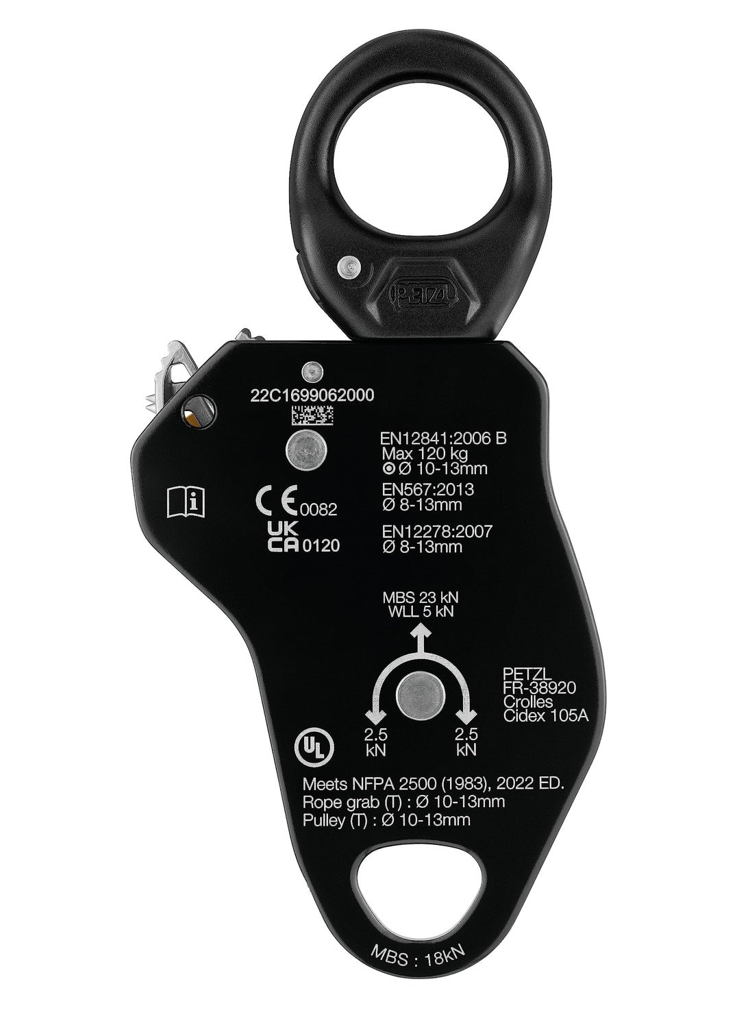 Petzl Petzl, Pro Traxion, High Efficiency Progress Capture Pulley with Swivel.  - Image 2