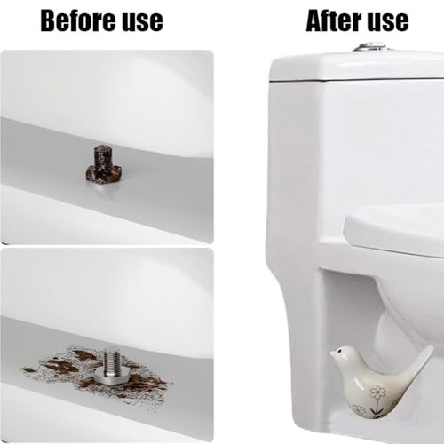 Pujipu 2PCS Toilet Bolt Covers Decorative, Cute Bird Toilet Screw Cover Caps, Ceramic Toilet Bolt Caps Decorative, Funny Bathroom Accessories, No Tools Easy Installation Bathroom Decor (White) - Image 5