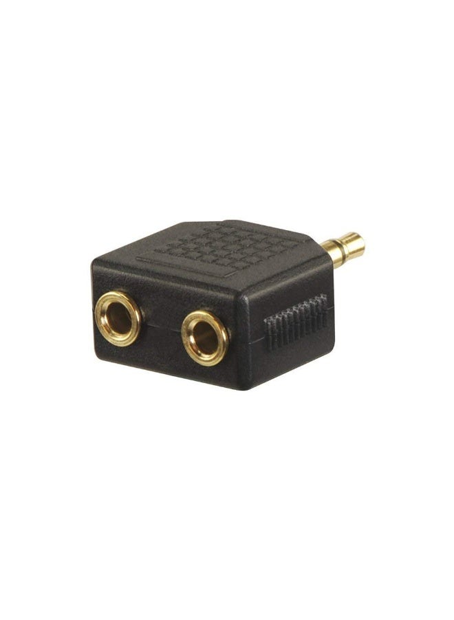 GNAFOTU 2 Pack 3.5mm Female to 2 RCA Male Stereo Audio Y Cable Bundle Gold Plated Adapter with 2-Pack 3.5mm Male to Dual 1/8 Inch Female Stereo Jack Adapter Y Splitter Headphone Converter - Image 3