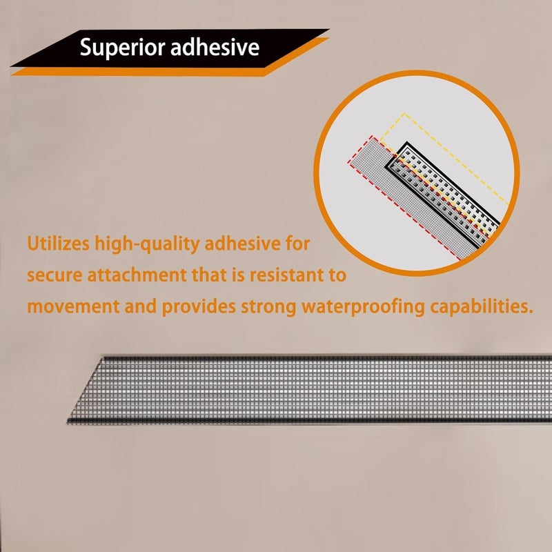 RONOXY Kitchen Sink Strainer Roll Disposable Hair Catcher Shower Drain Mesh Stickers cuttable PVC Mesh, DIY Shower Drain Cover Hair Catcher for Any Length (1) - Image 4