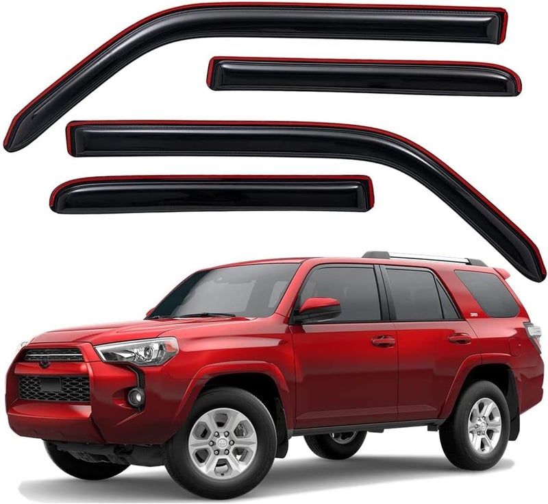 Lightronic WV194242 In-Channel Side Window Visor Deflector Rain Guard Set for Toyota 4Runner 2010-2020 - Image 1