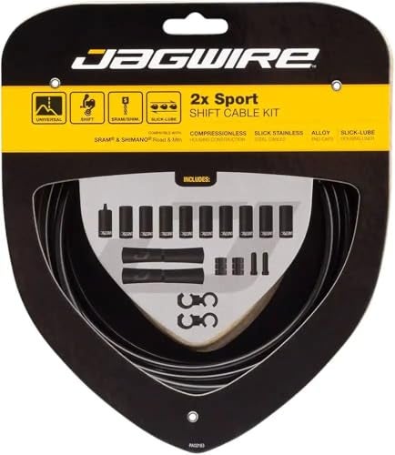 Jagwire 2X Sport Shift Gear Cable Kit - Black - Image 5