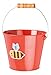 Toysmith Kids Gardening Beach Bucket 5 Metal Pail with Grippable Handle Assorted Bee Beetle Colors Durable Steel for Outdoor Play 1 Count - Image 2