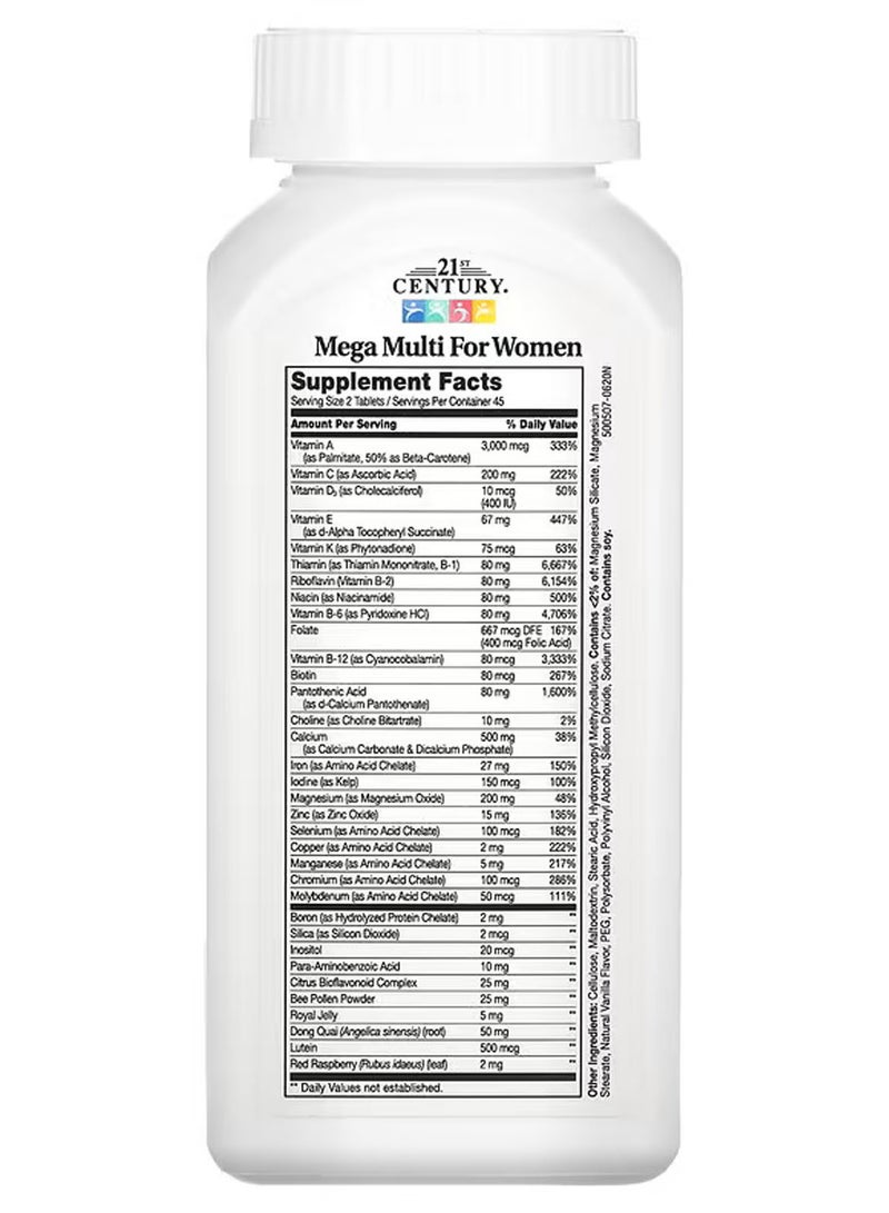 21st Century Mega Multi for Women, 90 Tablets - Image 2