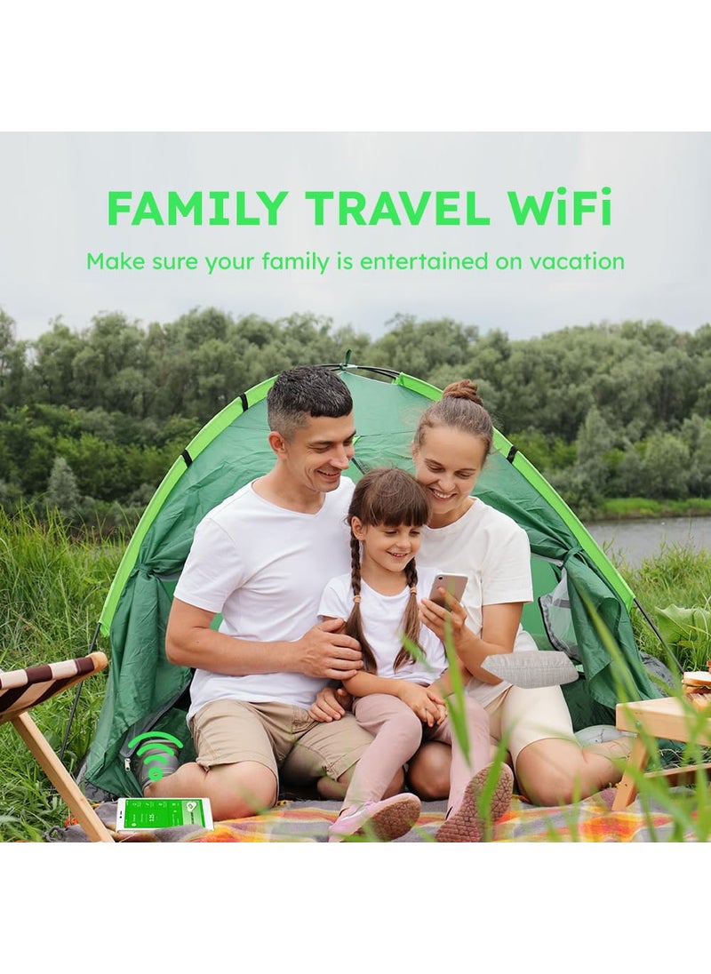 GlocalMe GlocalMe G4 Pro 4G LTE Mobile Hotspot with Global 1GB Data, Portable WiFi Hotspot for Travel in 200+ Countries, 5" Touch Screen Hotspot Device, No SIM Card Needed, 10 Connected Devices(G4 Pro Black)  - Image 5