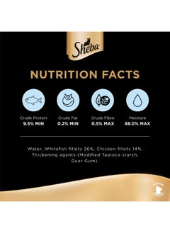 Sheba Filets Sustainable Whitefish Wet Cat Food 60g  - Image 3