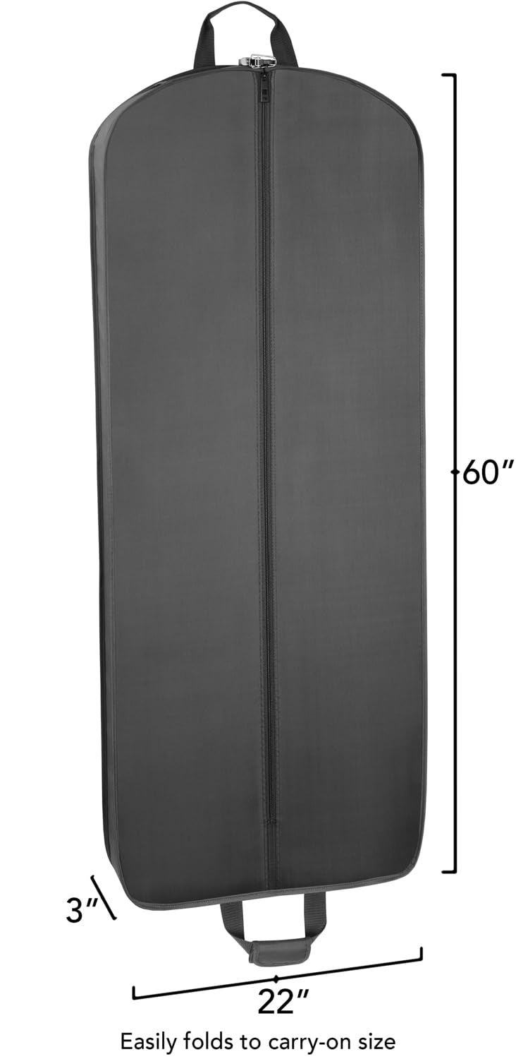 WallyBags® 60” Deluxe Travel Garment Bag Perfect for Dresses and Longer Clothes - Image 2