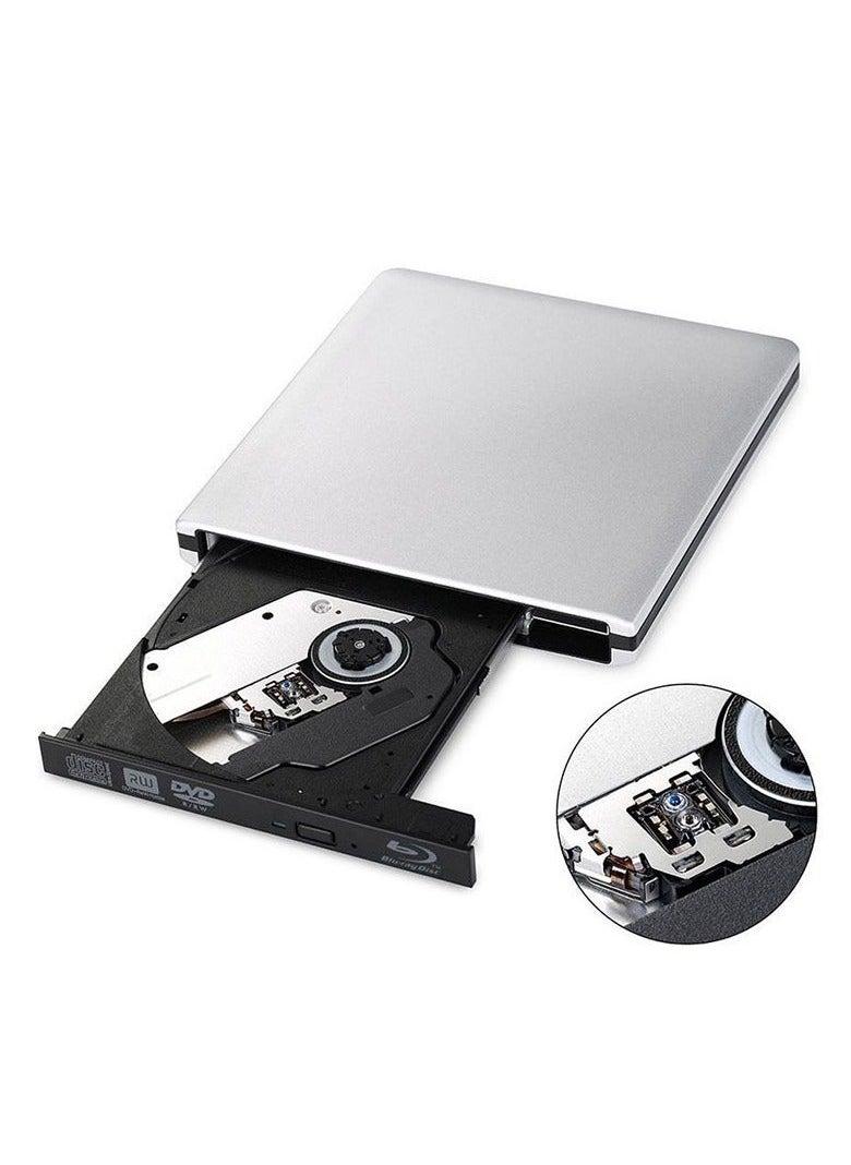 Generic - External USB3.0 Optical DVD Drive BD-RE 3D Blu-Ray Reader for Windows/MAC OS (Blu-ray player) - Image 1