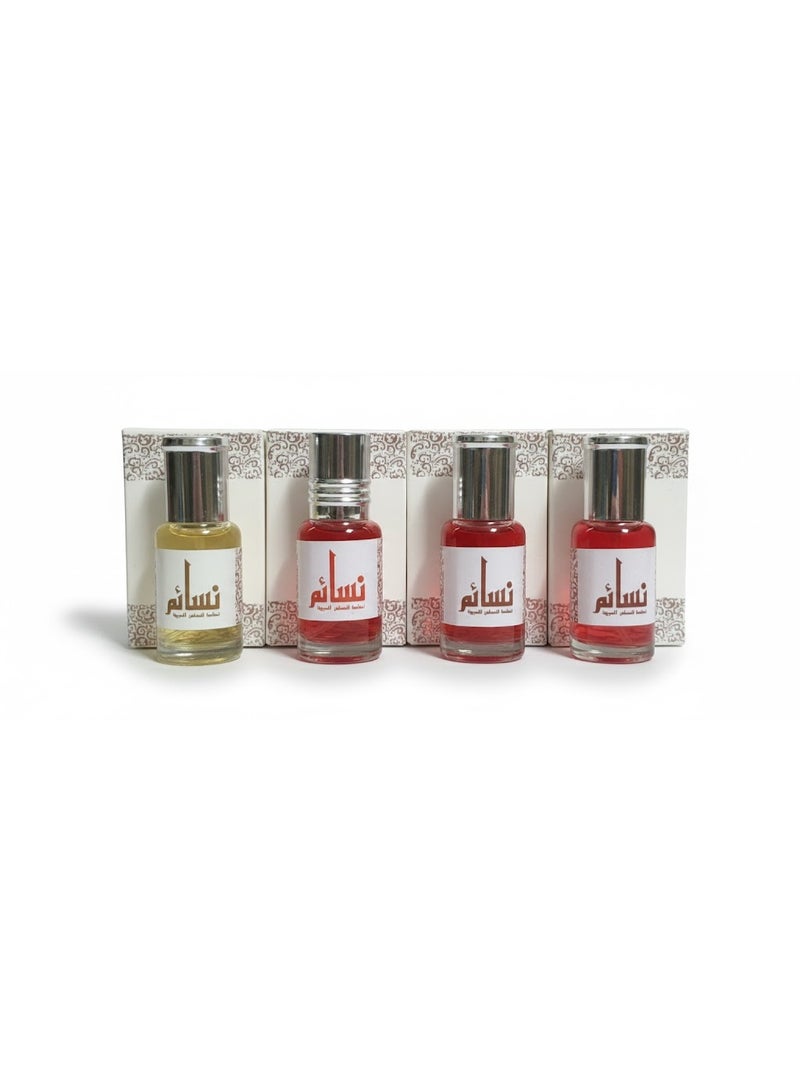 Nasaem Musk set, 4 pcs : strawberry, raspberry, flowers, white musk - Image 1