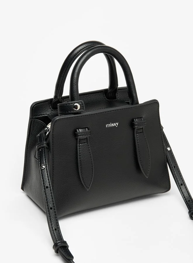 ميسي Missy Solid Tote Bag with Zip Closure and Double Handles