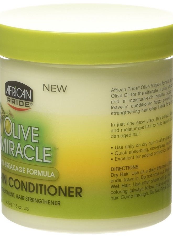 African Pride Olive Miracle Leave-in Conditioner, 15 Ounce  - Image 2