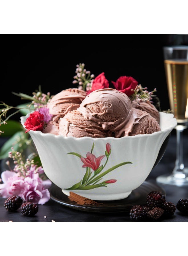 لاوبالا طقم عشاء كلاسيك من لا أوبالا، 20 قطعة، مصنوع من الزجاج – أطباق بتصميم "فلامينغ ريد"، آمن للاستخدام في الميكروويف وغسالة الصحون – تصميم بسيط وعصري – خفيف الوزن – يشمل أوعية وأكواب وأطباق – قابل لإعادة الاستخدام. - Image 3