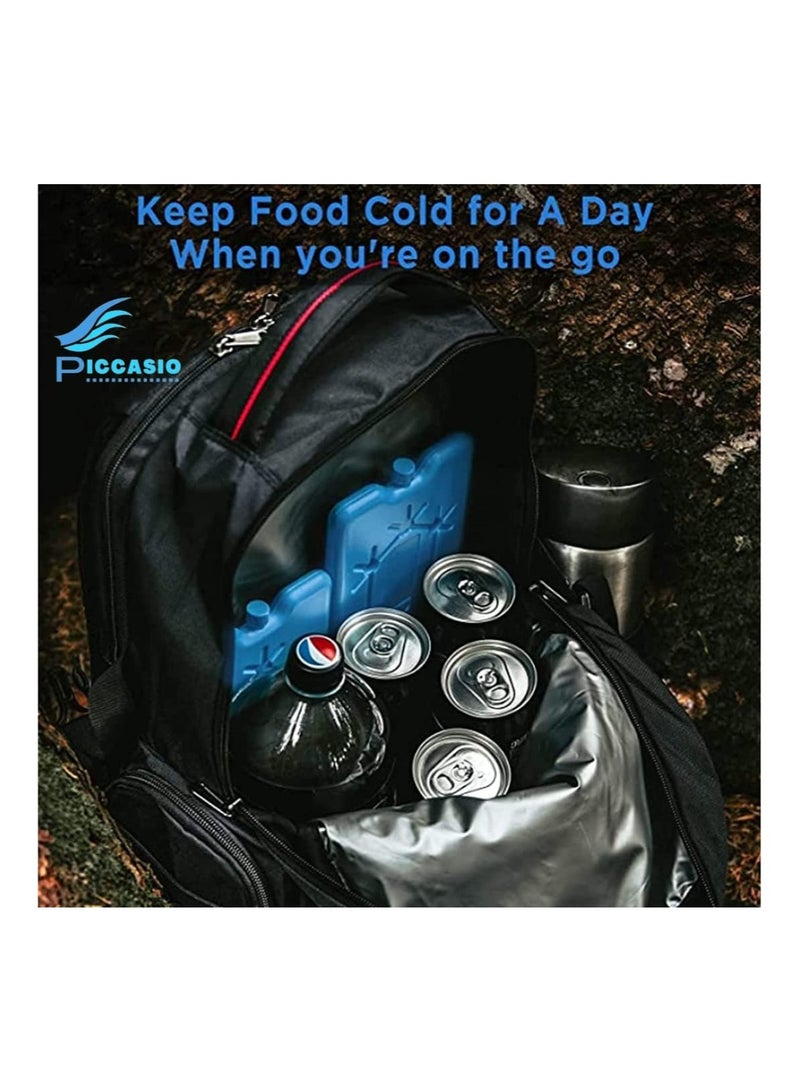 بيكاسيو علبة الثلج PICCASIO  2 ، رقيقة قابلة لإعادة الاستخدام يمكن وضعها في صندوق الغداء ، المبرد ، الفريزر للحفاظ على البرودة. مناسبة لحقيبة التبريد للعمل أو المدرسة أو النزهات. يمكن استخدام أكياس حليب الأم - Image 2