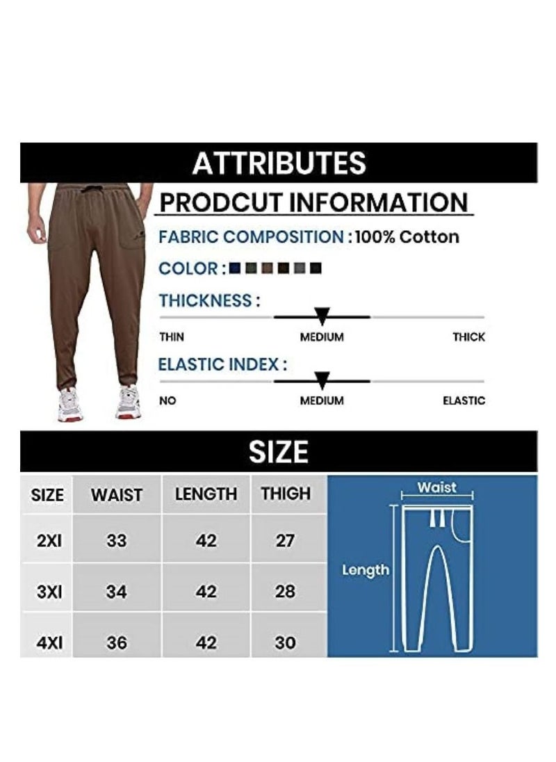 Geneaire - Eviking Men's Plus Size Track Pants Jogger & Comfort wear - Image 1
