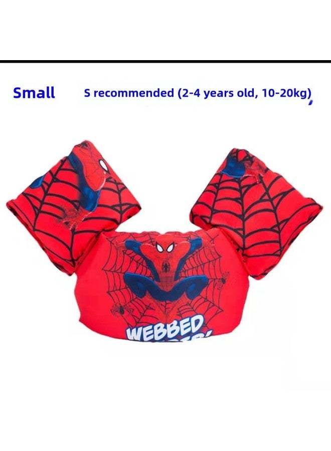 Generic Spot Children's Life Jacket Swimsuit Learning Swimming Water Sleeve Foam Life Buoy Vest Swimming Ring-Color:Red Spider Man Buoyancy Clothes  - Image 1