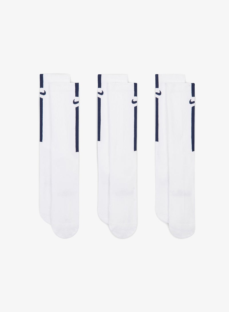 Nike 3-Pack Everyday Stripe Crew Socks - Image 2