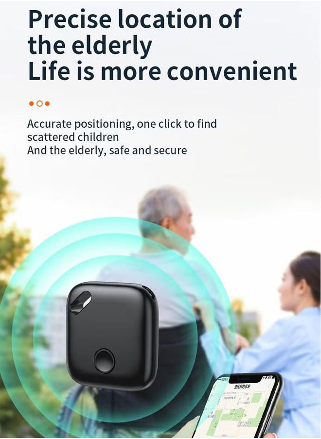 BOUND MOAT - Smart Bluetooth Tracker Key Finder Item Locator Tracking Smart Tag for Keys Bags Anti-lose AirTag iOS Compatible Support Apple Find My Without Monthly fees Waterproof White - Image 1