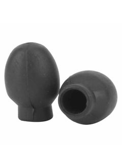 Thoraya 2 Pcs Natural Silicone Drumstick Silent Tip Cover Anyplace Playing Mallet Mute Tip(Black)  - Image 5