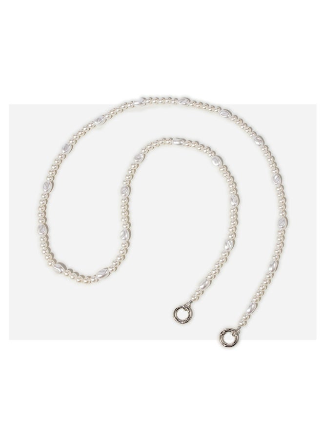 NIBEMINENT Super Cute Beaded Phone Charm – Trendy Phone Chain Wrist Strap, Shining Beads Chain Lanyard for Cell Phone 