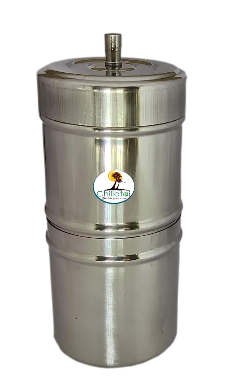 CHILLATAI CHILLATAI South Indian Filter Coffee Maker Small Size 100 ml Stainless Steel Filter Coffee Maker  - Image 1