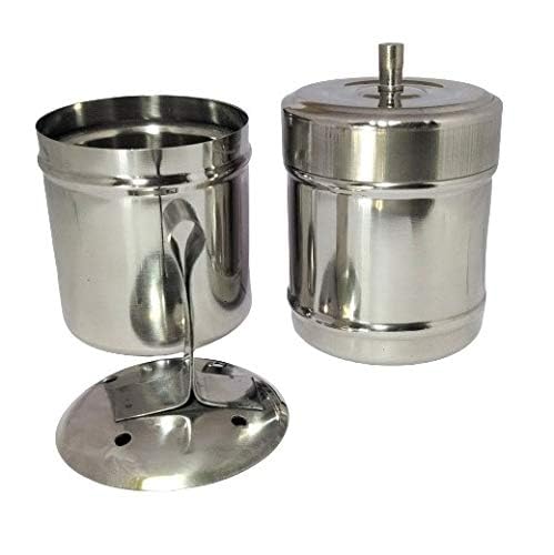 CHILLATAI CHILLATAI South Indian Filter Coffee Maker Small Size 100 ml Stainless Steel Filter Coffee Maker  - Image 3