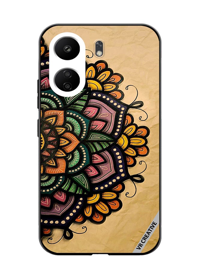 VR CREATIVE Protective Case Cover For Xiaomi Redmi 13C Mandala Design Multicolour - Image 1