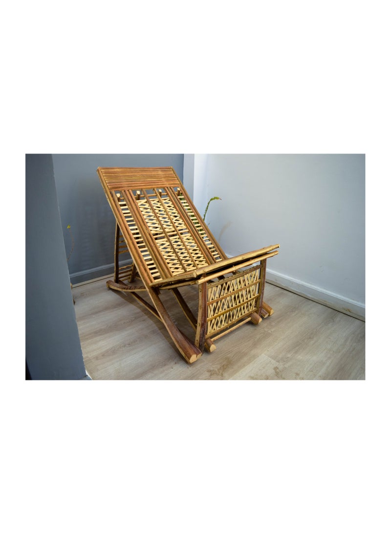 Eco-friendly palm frond beach chair handmade by Egypt Antiques