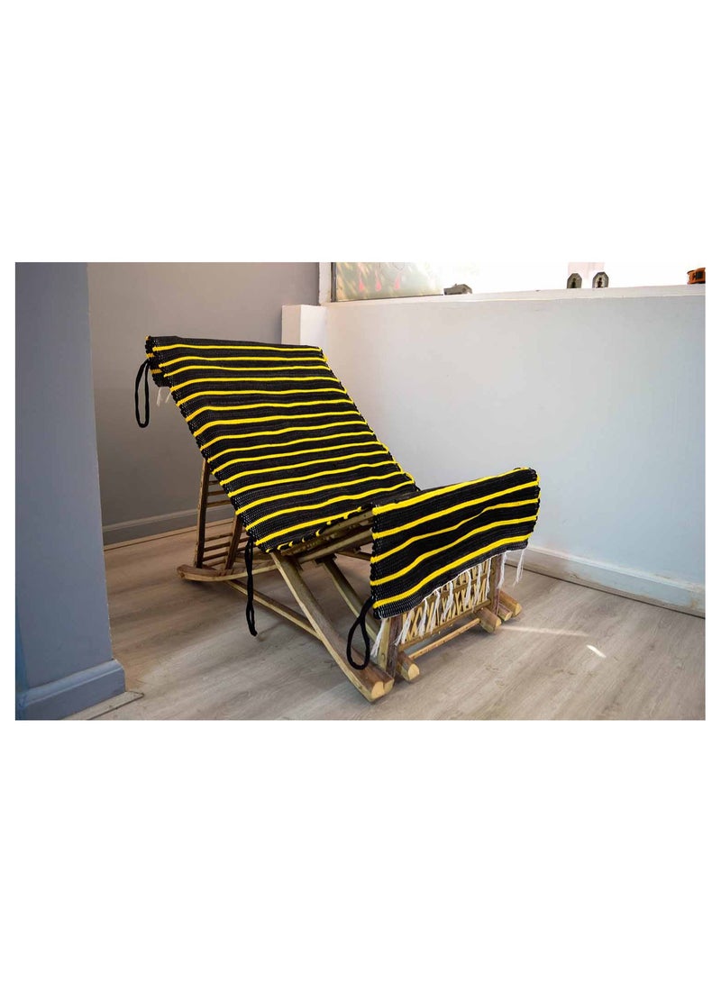 Eco-friendly palm frond beach chair handmade by Egypt Antiques