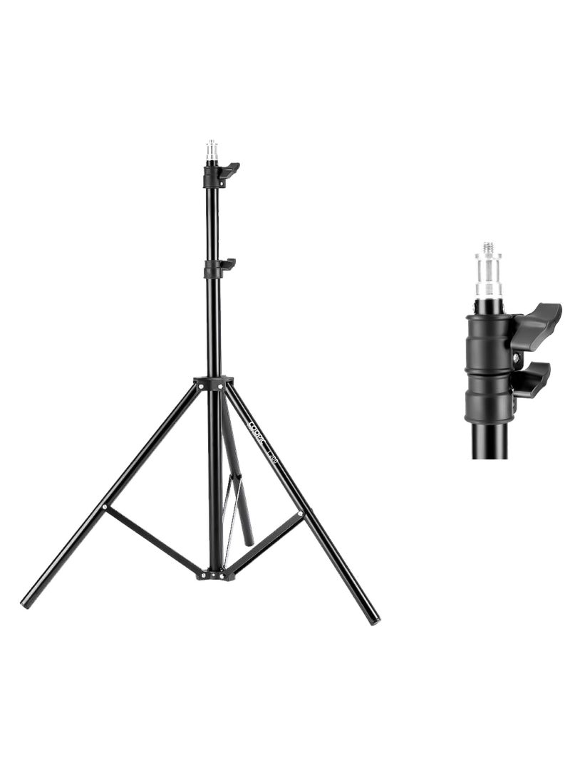 COOPIC 3pcs L200  Aluminum Light Photography Tripod Stand, 200cm Adjustable Sturdy Tripod Stand for Reflectors, Softboxes, Lights, Umbrellas, Load Capacity: 5kg Black - Image 1