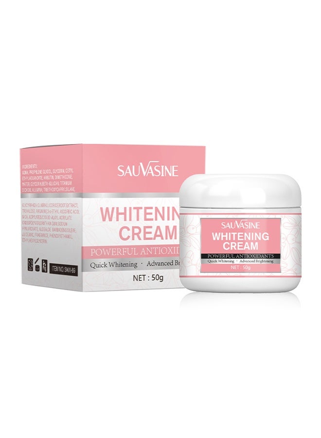 SAUVASINE Whitening Cream, Moisturizing Anti Wrinkle and Firming Pore Skin Care Cream, Quick Whitening Essence, Dark Spot Remove Cream - 50G - Image 1