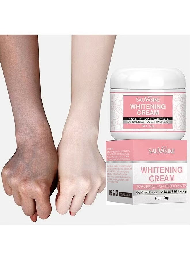 SAUVASINE Whitening Cream, Moisturizing Anti Wrinkle and Firming Pore Skin Care Cream, Quick Whitening Essence, Dark Spot Remove Cream - 50G - Image 3