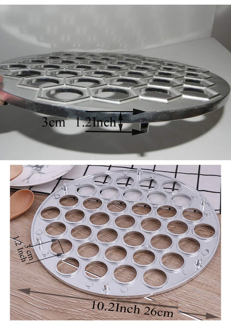 YNHIAG Russian Ravioli Maker Dumplings Mold,Pelmeni Maker,Pelmeni Metal Mold - Pelmeni Meat Dumplings,Siberian Pelmeni Meat,Ravioli Cutter,Saves Time and Bring Great Family Fun,Must-Have Item in All Kitchens - Image 2