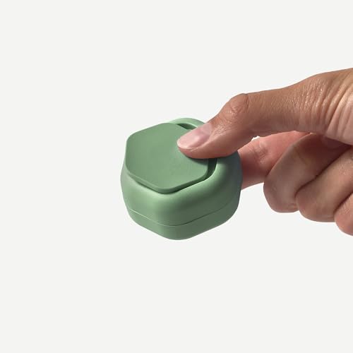 Cadence Travel Containers Basic Skincare Set Magnetic Containers with LidsCarry On Travel Essentials For WomenMen 3 Small Capsules 056oz Cleanser Moisturizer SunIcon Labels Eucalyptus - Image 3
