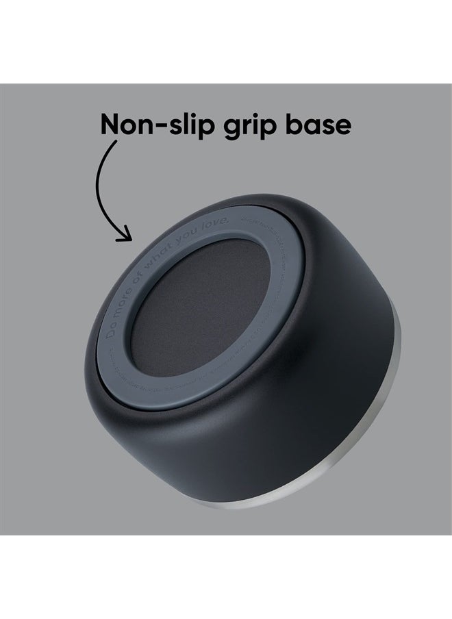 Owala - Pet Bowl - Durable Stainless Steel, Food and Water Bowl for Dogs, Cats, and All Pets, Non-Slip Base, 48oz, Black (Very, Very Dark) - Image 1