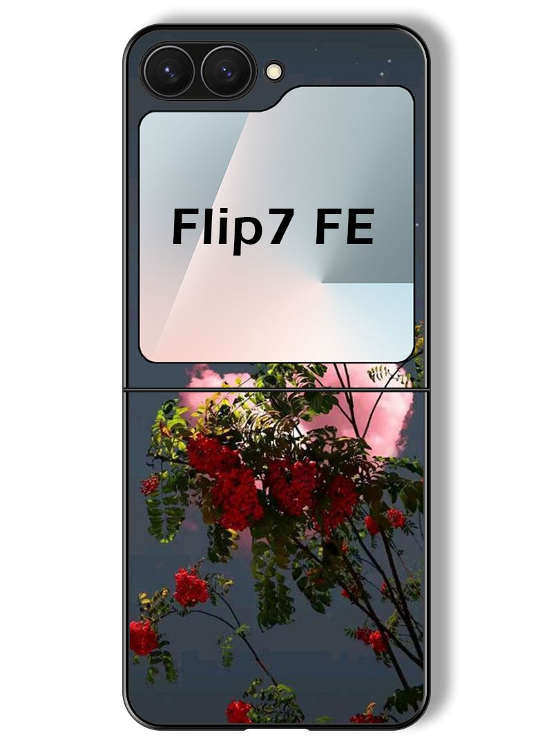 Theodor Case Compatible with Samsung Galaxy Z Flip 7 FE 6.7 Inch Protection Shockproof Bumper Cover Moon Shining - Image 1