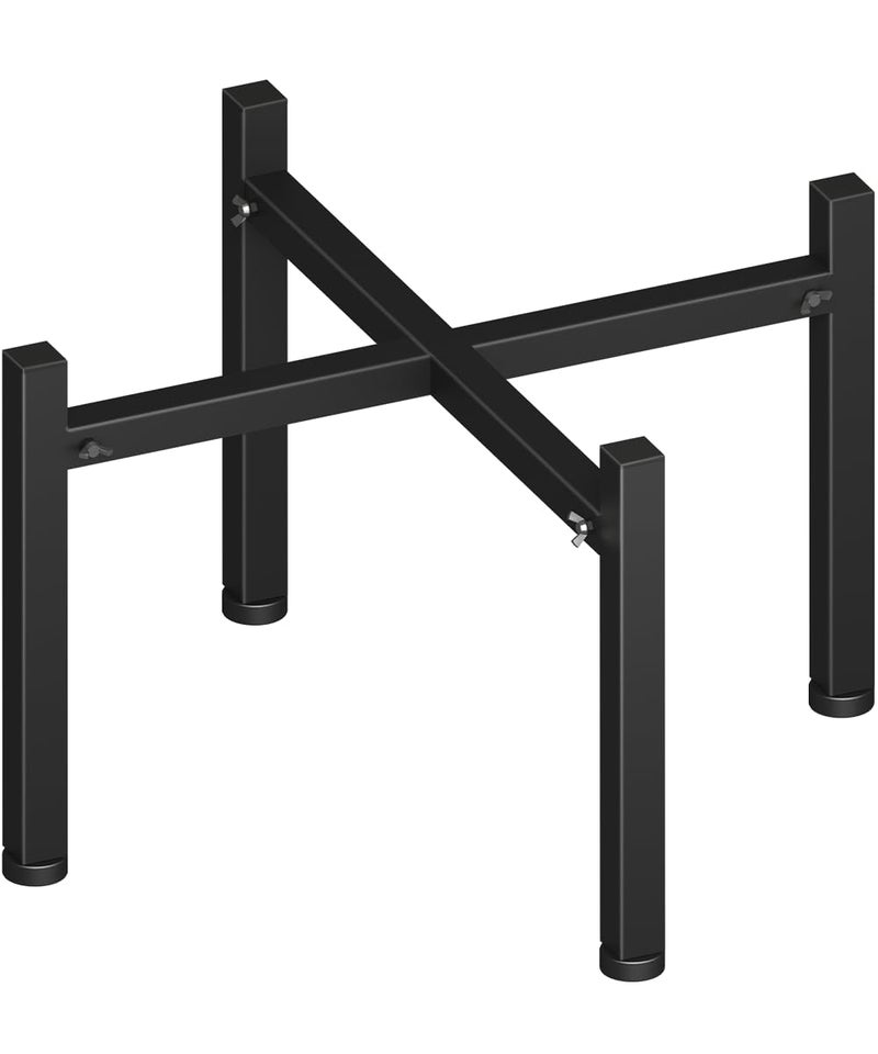Garbuildman 1527 Inch Universal Firepit Stand for Solo Stove Bonfire Ranger Yukon and Other 1527 Outdoor Fire Pit Metal Fire Pit Accessory for Outside Firepit Outdoor Fireplace Tools Black - Image 2