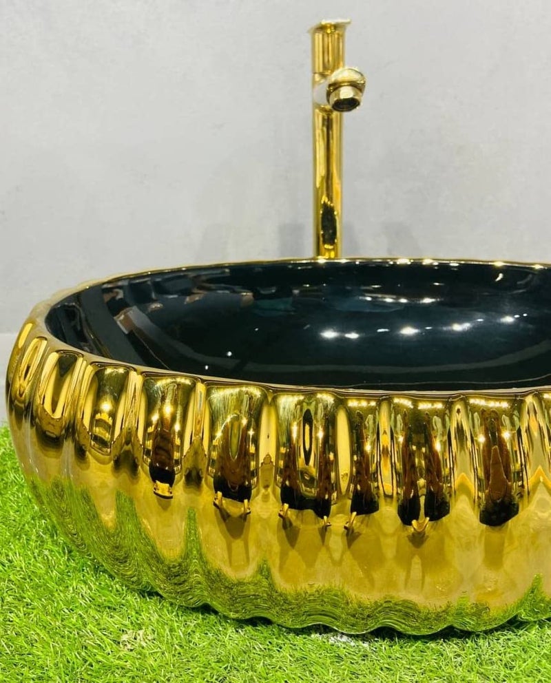 WARRIX Ceramic Designer Rectangular Table TopVessel Sink for Bathroom Living Room 49 34 155 CM  - Image 3
