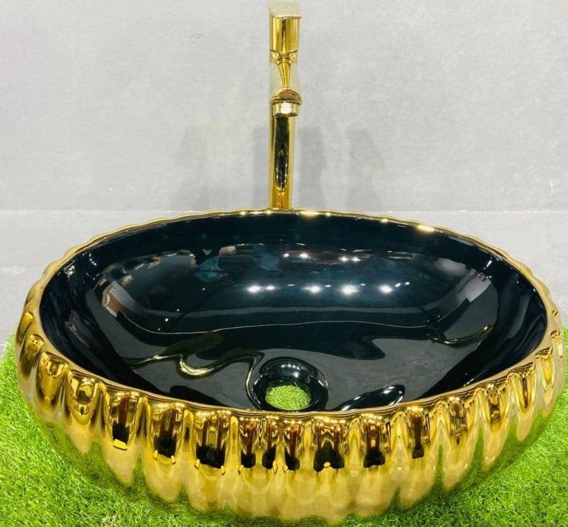 WARRIX Ceramic Designer Rectangular Table TopVessel Sink for Bathroom Living Room 49 34 155 CM  - Image 2