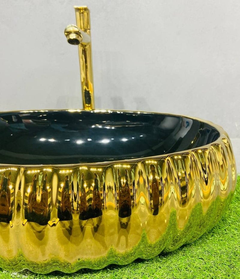 WARRIX Ceramic Designer Rectangular Table TopVessel Sink for Bathroom Living Room 49 34 155 CM  - Image 4