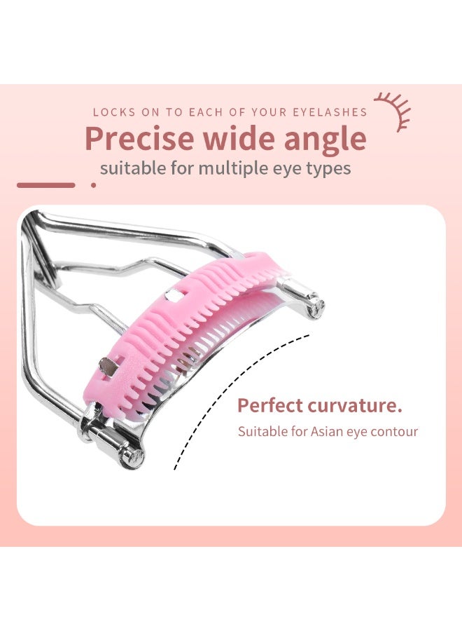 MAANGE Wide-Angle Portable Eyelash Curler With Metal False Eyelashes. Curls And Sets Eyelashes While Combing, Creating a Natural Curl Effect. - Image 5