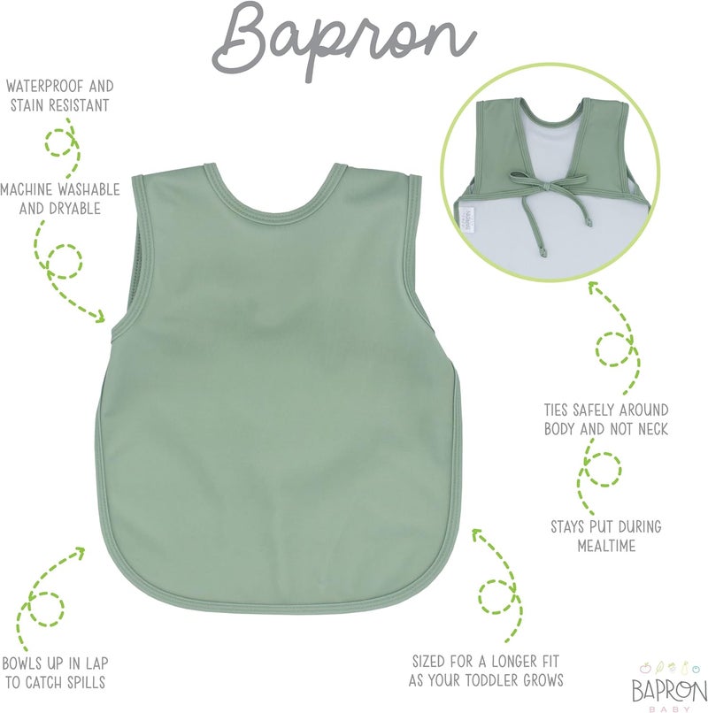 BapronBaby Minimalist Sage Bapron - Image 2