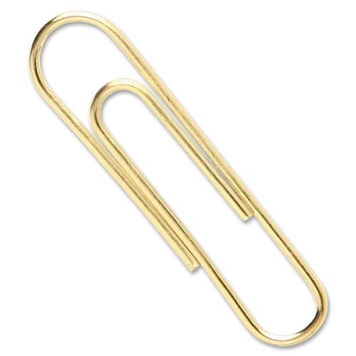 ACCO Brands Value Pack of 100 ACCO Gold Tone Jumbo Paper Clips, Smooth Finish, Steel Wire, 20 Sheet Capacity, 2 boxes, 50 Clips per Box (A7072532) - Image 2