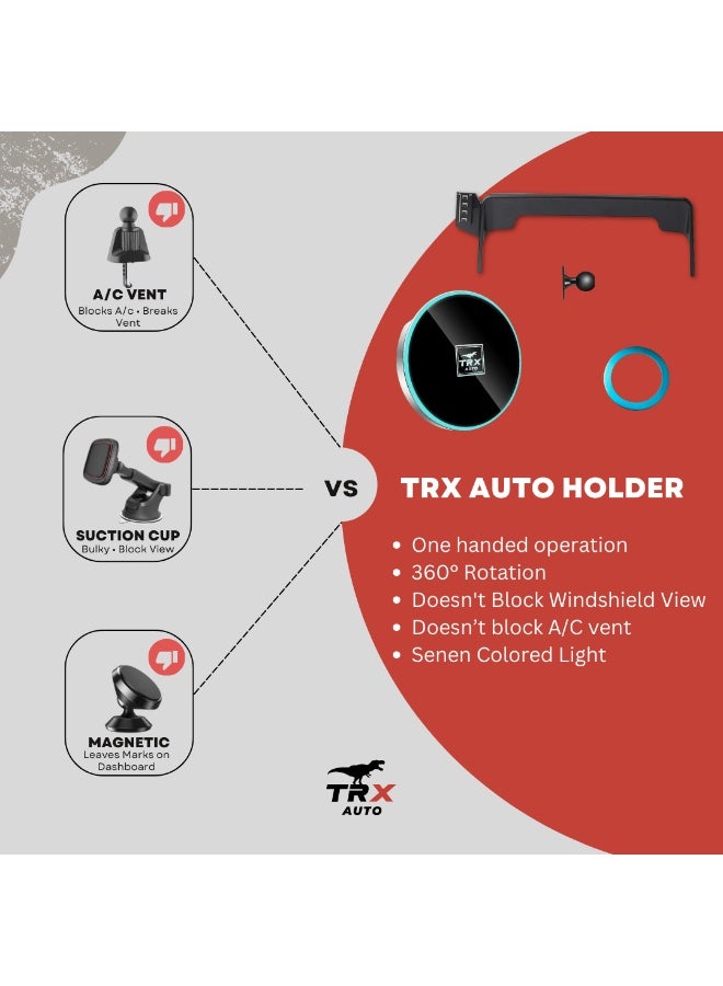 TRX AUTO Magnetic Phone Holder Screen Base with Q2 Wireless Charging For Patrol 2022 to 2025 | 15W Fast Wireless Charging Phone Mount | Multimedia Screen Fixed Bracket Base Car Phone Holder - Image 2