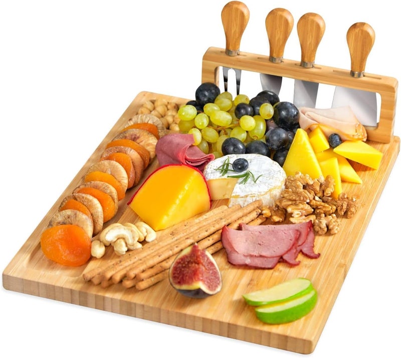 RoyalHouse Personalized Charcuterie Board Custom Bamboo Engraved Cheese Board Customized Gifts Bridal Shower Gifts Perfect for Personalized Wedding and Christmas Gift - Image 3
