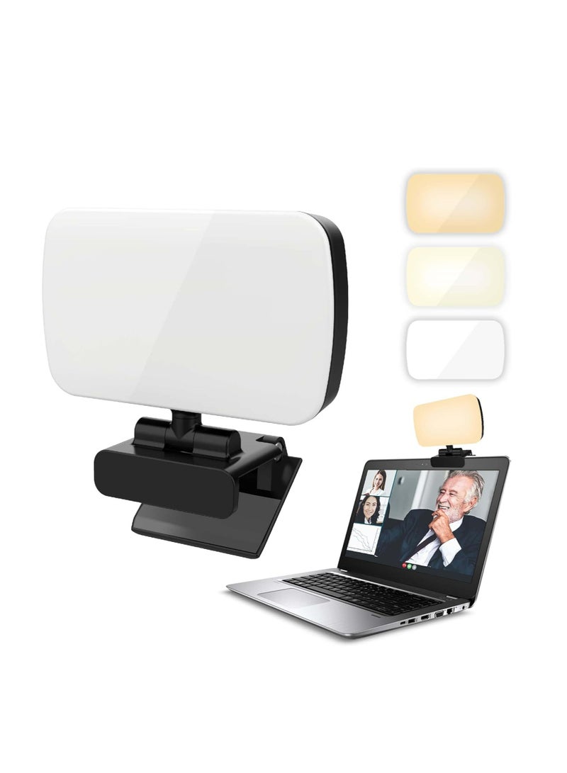 Oasisgalore Laptop Led Video light with Clip, High Power Rechargeable  Light for Video Calls - Image 1