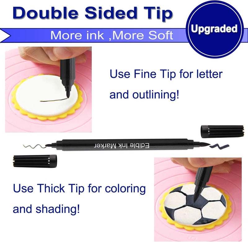 EdibleInk Dual Tips Food Coloring Pens - 3 Pack - Image 2