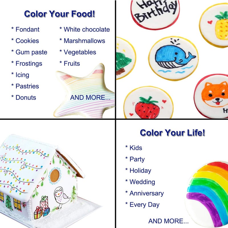 EdibleInk Dual Tips Food Coloring Pens - 3 Pack - Image 4